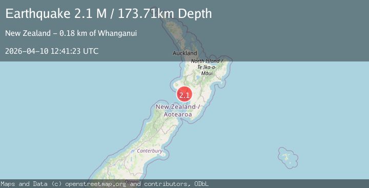 Map of North Island of New Zealand
