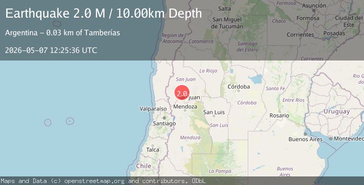 Map of San Juan, Argentina