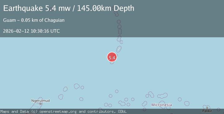 Map of Rota region, Northern Mariana Islands
