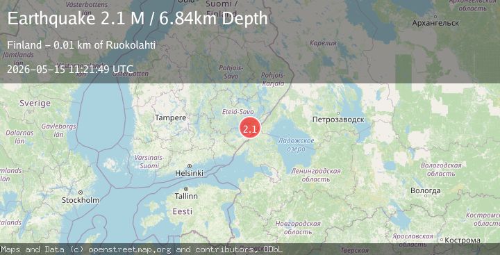 Map of Finland-Russia border region