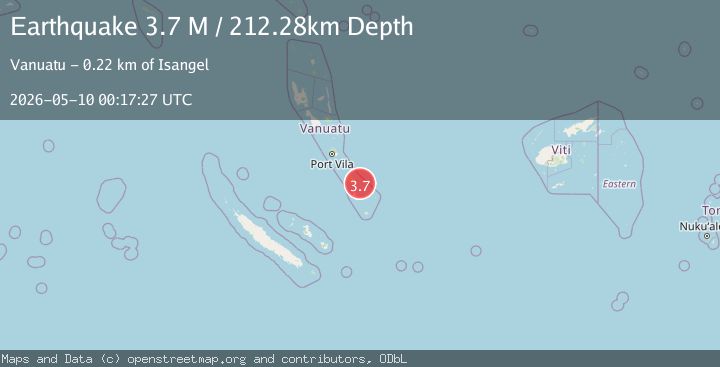 Map of Vanuatu