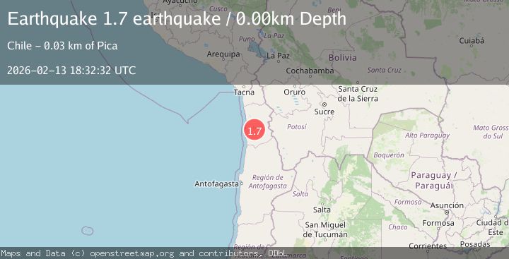 Map of Tarapaca, Chile