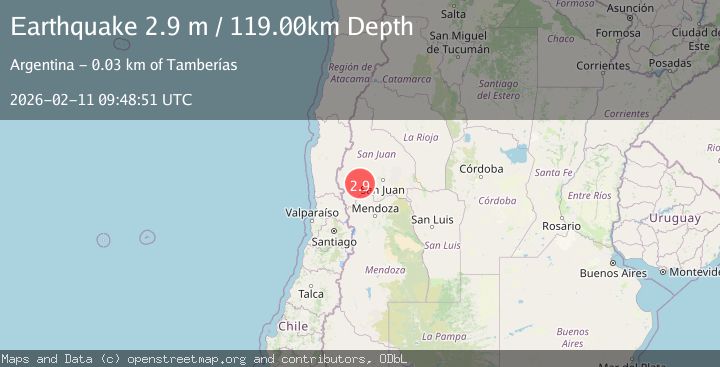 Map of San Juan, Argentina