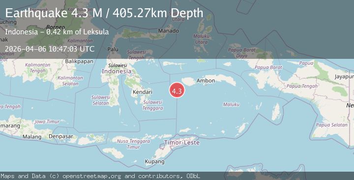 Map of Banda Sea