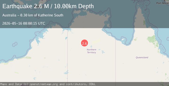 Map of Northern Territory, Australia