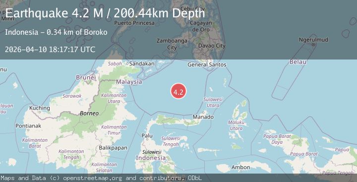 Map of Celebes Sea