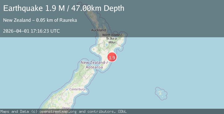 Map of Central Hawke's Bay District, New Zealand
