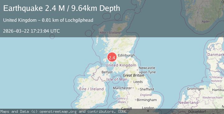 Map of Scotland, United Kingdom