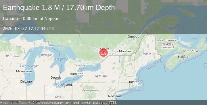 Map of southern Ontario, Canada