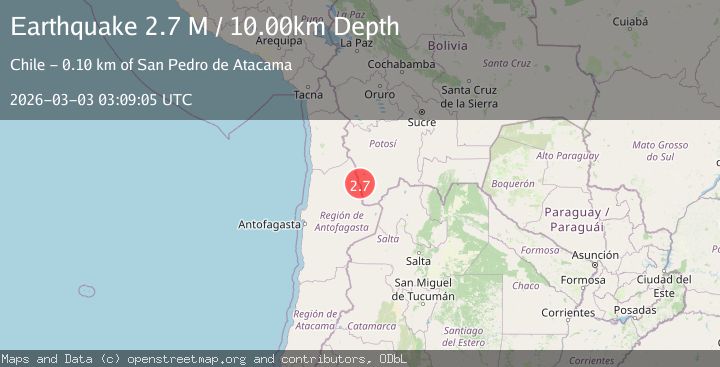 Map of Potosi, Bolivia