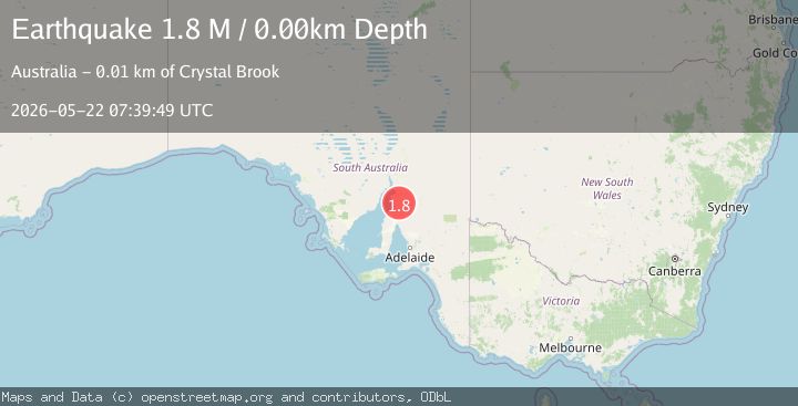 Map of near the coast of South Australia