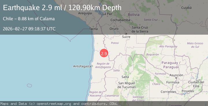 Map of Antofagasta, Chile