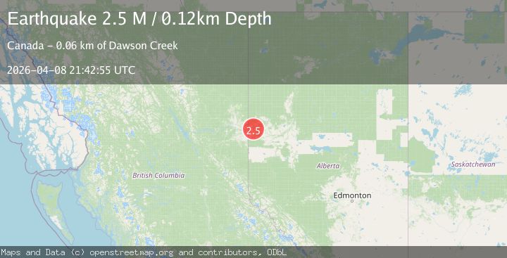 Map of Alberta, Canada