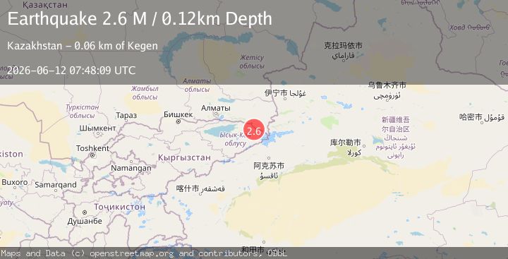 Map of Kyrgyzstan