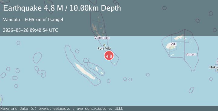 Map of Vanuatu