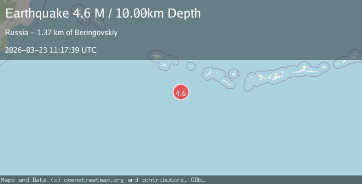 Map of Rat Islands, Aleutian Islands, Alaska
