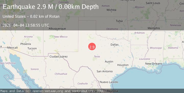 Map of western Texas