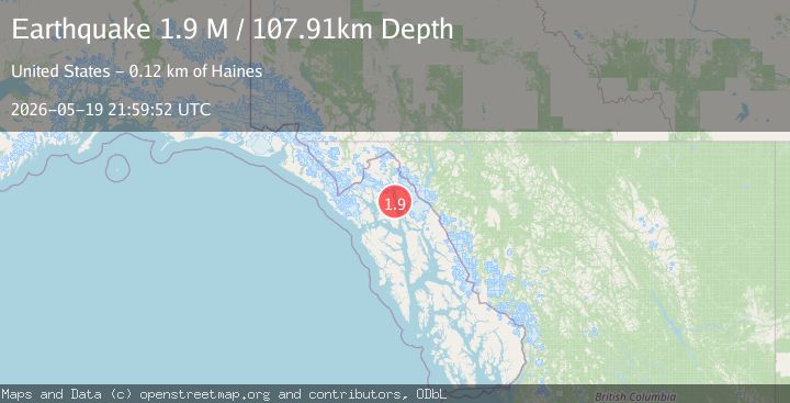 Map of Southeastern Alaska