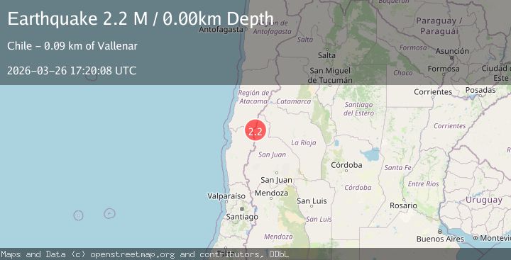 Map of San Juan, Argentina