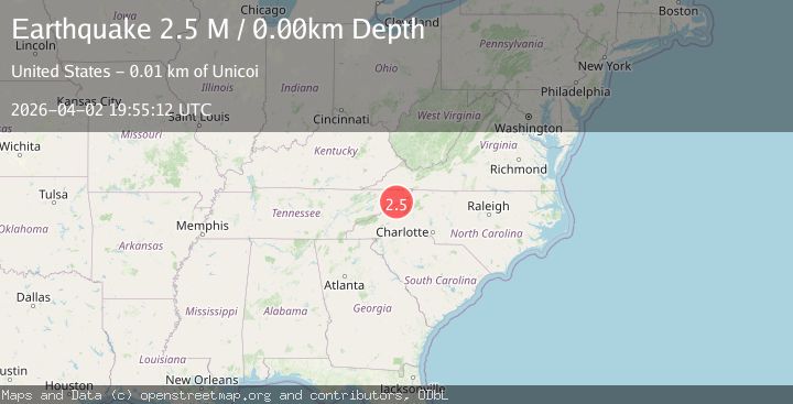 Map of Tennessee-Virginia border region