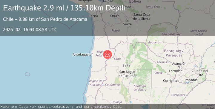 Map of Antofagasta, Chile
