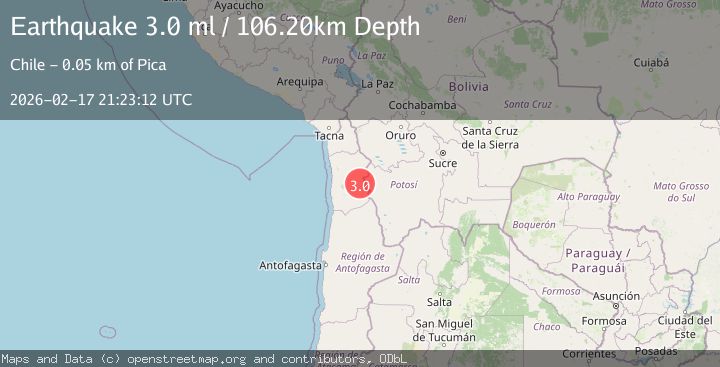 Map of Tarapaca, Chile