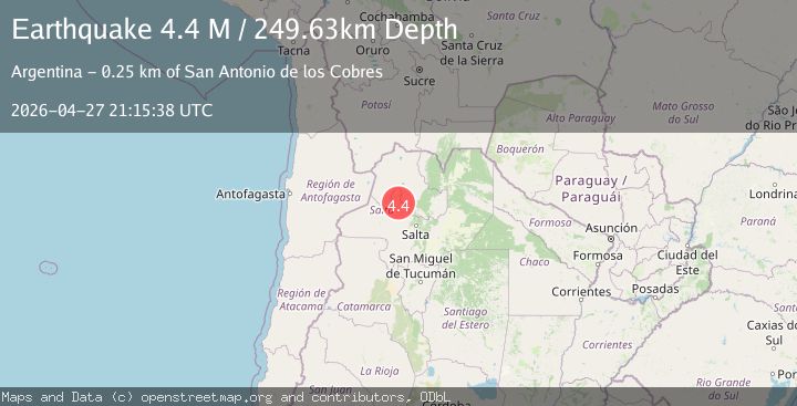Map of Salta, Argentina