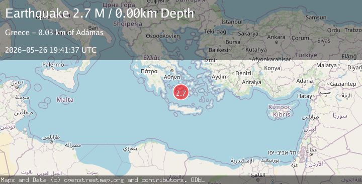 Map of Offshore southern Greece