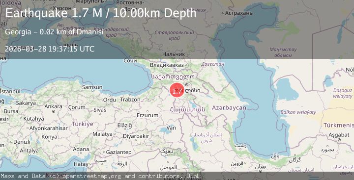 Map of Georgia (Sak'art'velo)