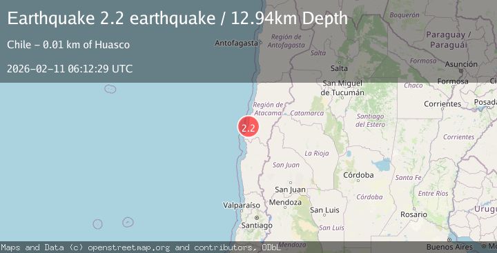 Map of Atacama, Chile