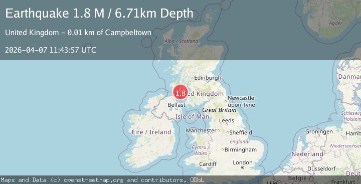 Map of Scotland, United Kingdom