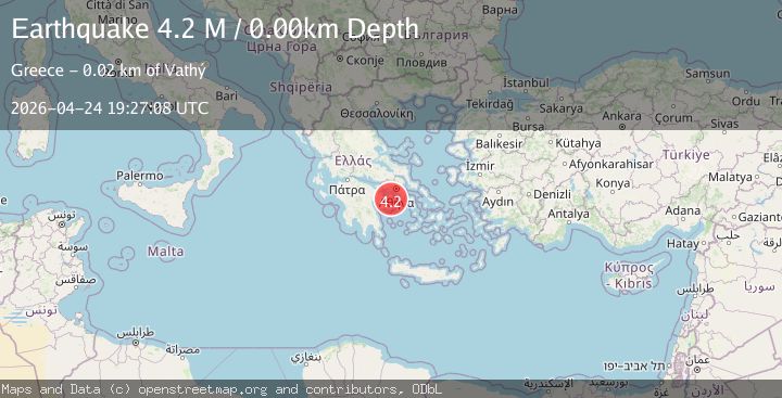 Map of Offshore southern Greece