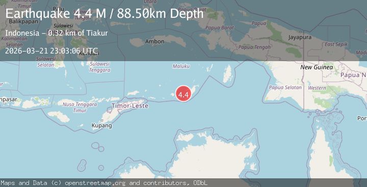 Map of Kepulauan Tanimbar, Indonesia