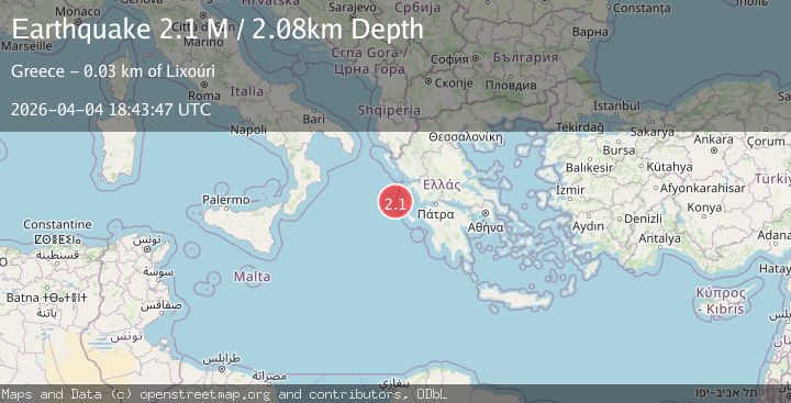 Map of Near the coast of Greece
