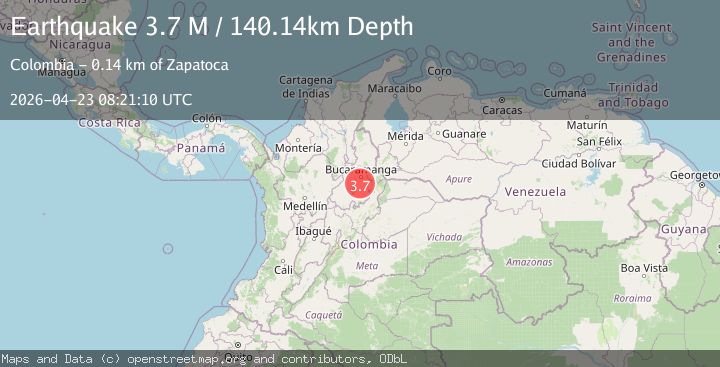 Map of northern Colombia