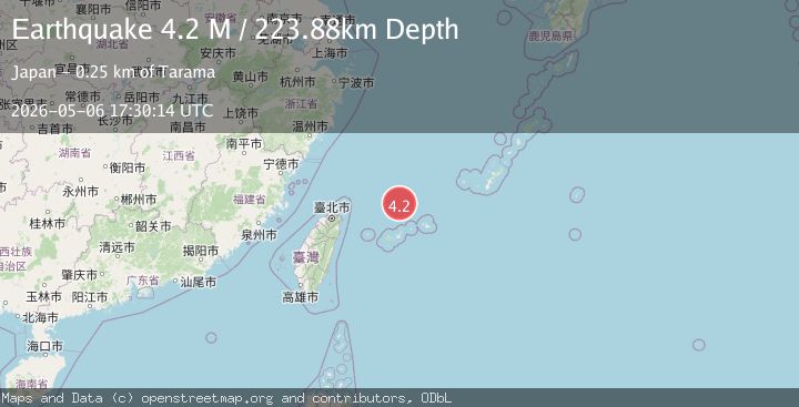 Map of northeast of Taiwan