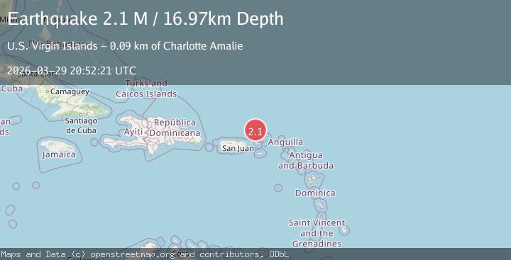Map of Virgin Islands region