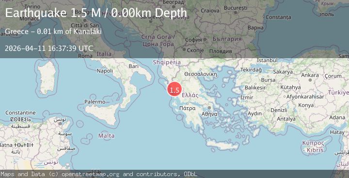 Map of Greece-Albania border region