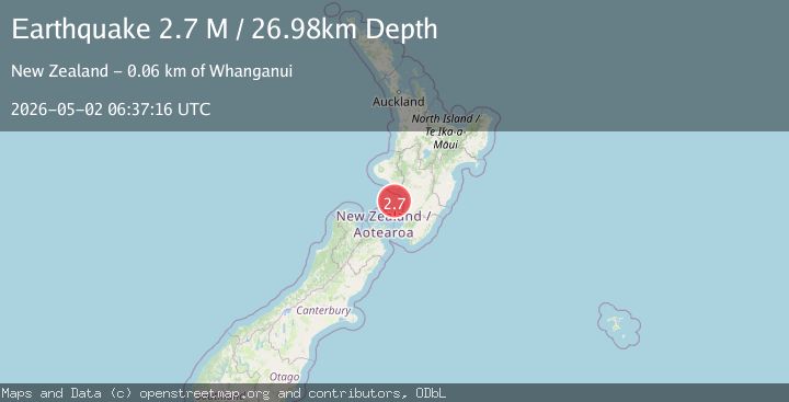 Map of Cook Strait, New Zealand