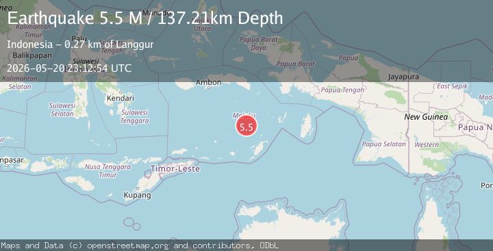 Map of Banda Sea