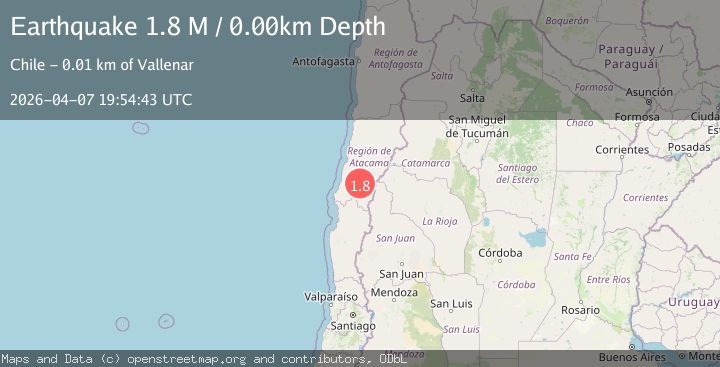 Map of Atacama, Chile