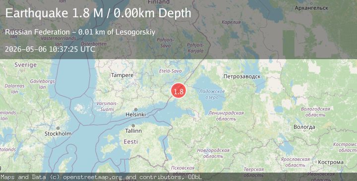 Map of Finland-Russia border region