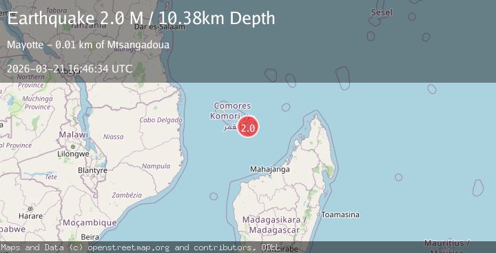 Map of northwest of Madagascar