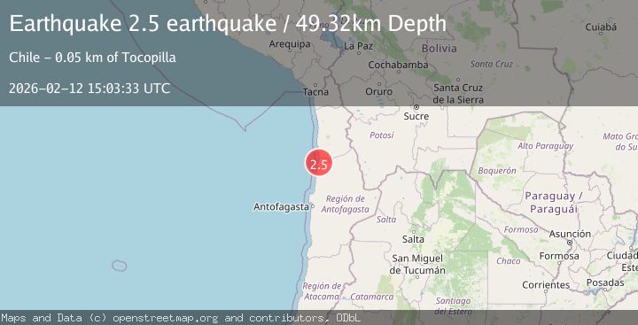 Map of Antofagasta, Chile