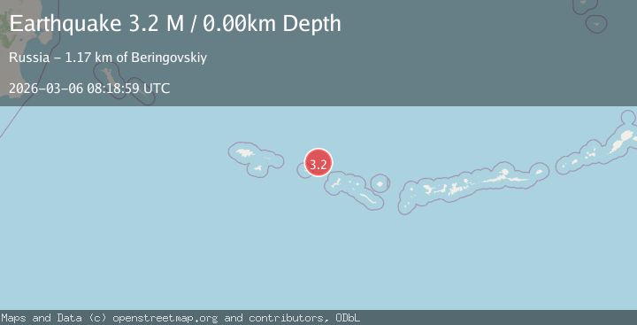 Map of Rat Islands, Aleutian Islands, Alaska