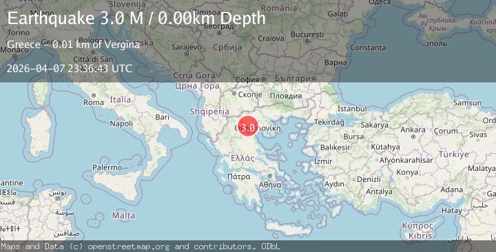 Map of Central Macedonia Region, Greece