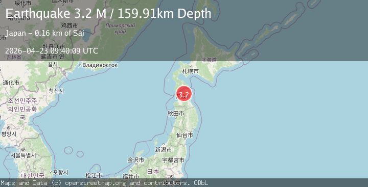 Map of Aomori, Japan