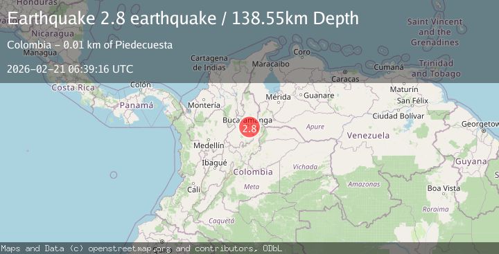 Map of Colombia-Venezuela border region