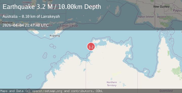 Map of Northern Territory, Australia