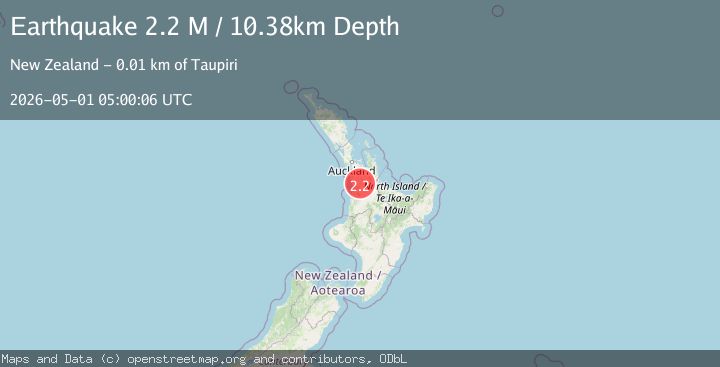 Map of Waikato District, New Zealand